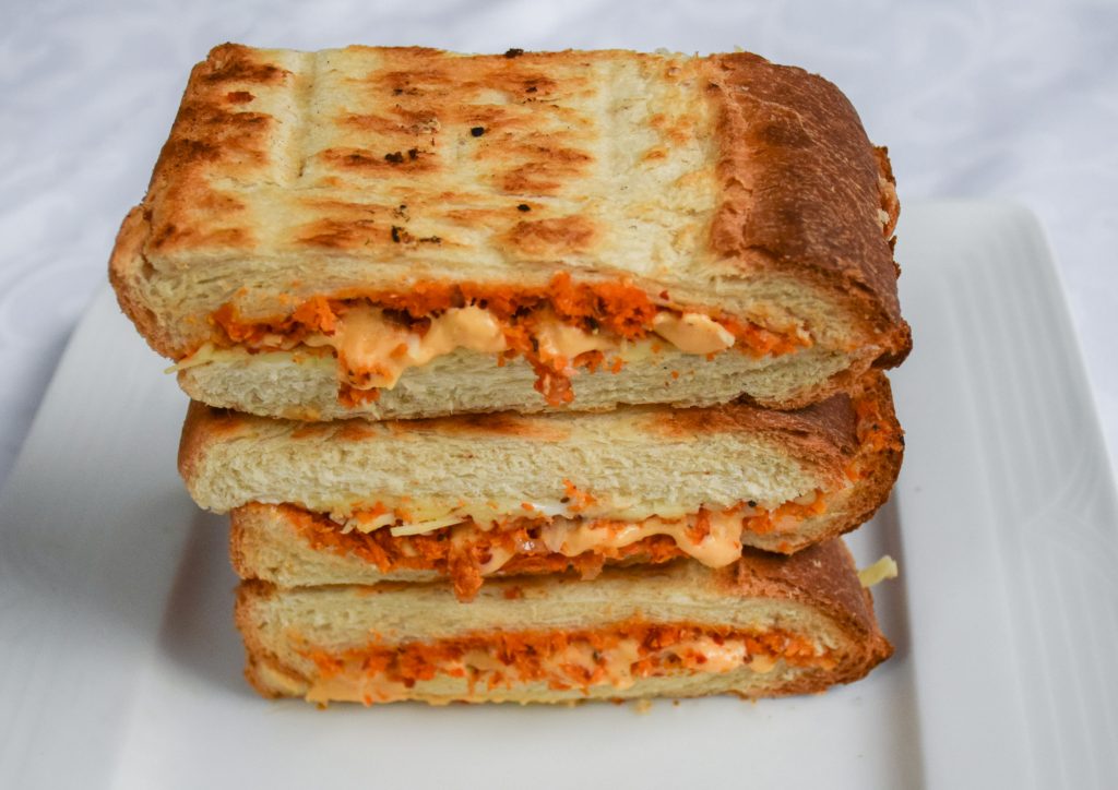 Roast Paan With Cheese and Pol Sambol Mahaweli Reach Hotel